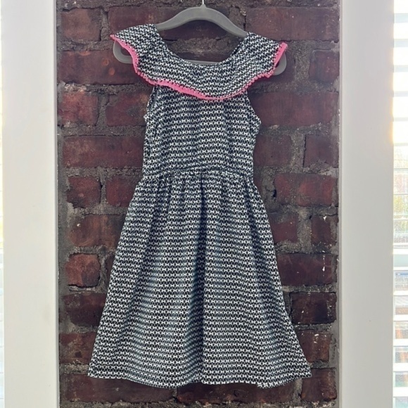 𝅺carters - Adorable Toddler Maxi Dress with Hot Pink Accents - Picture 1 of 3